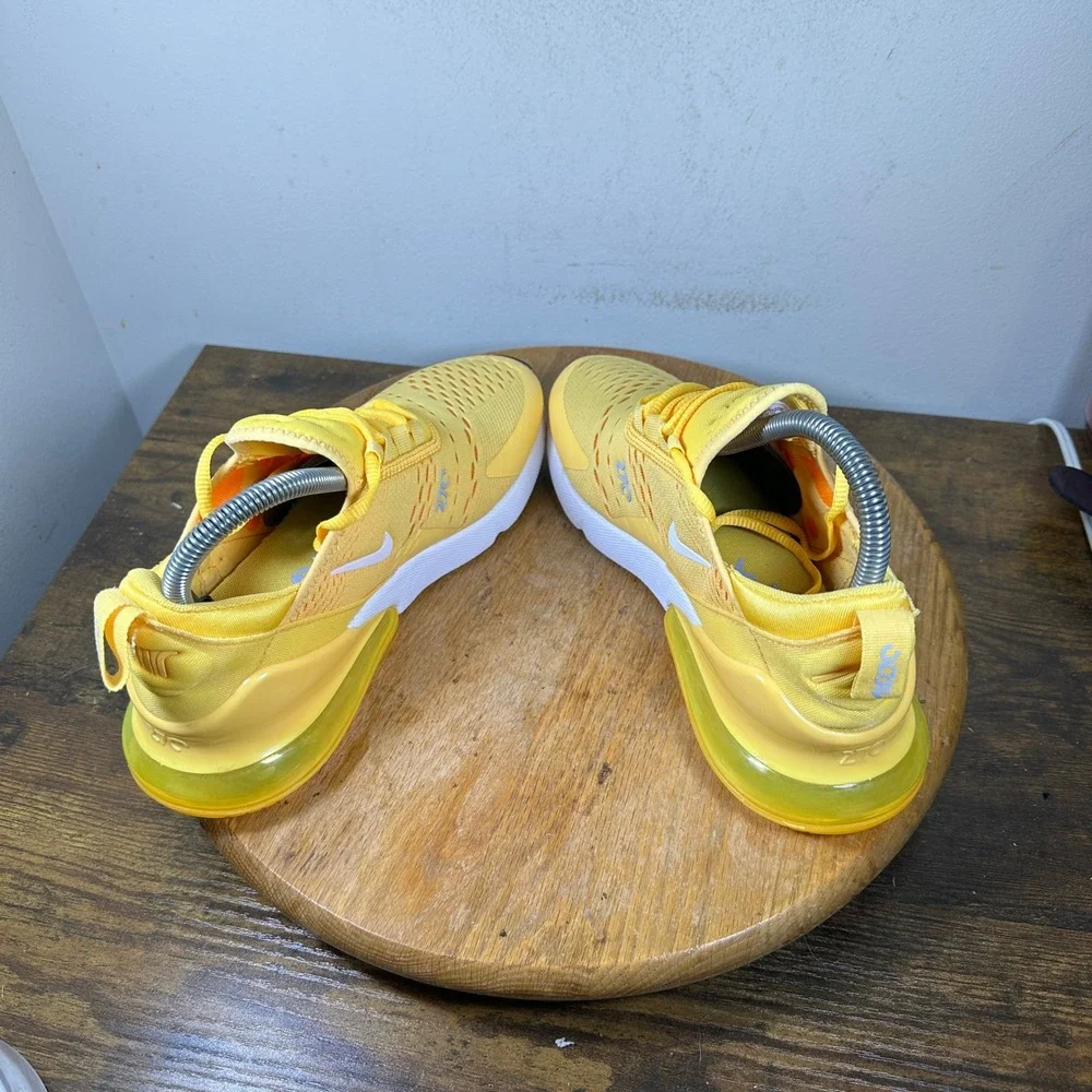 Nike Air Max 270 Yellow White Blue Women Sneaker AH6789-701 US 7.5